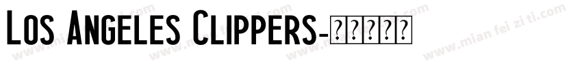 Los Angeles Clippers字体转换